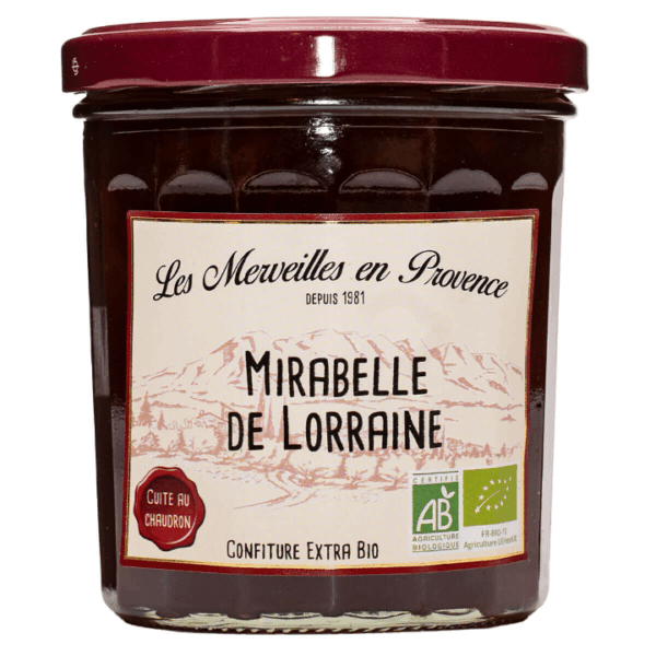 Confettura di prugne Mirabelle della Lorena 370gr Les Merveilles en Provence