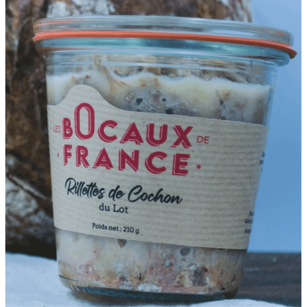 Rillettes di maiale di Lot 210gr Les Bocaux de France