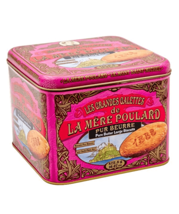 Biscotti grandes galettes in scatola da collezione 472,50gr La Mère Poulard
