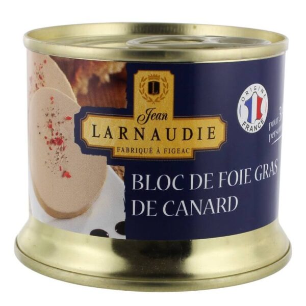 Blocco di foie gras d'anatra150gr Larnaudie